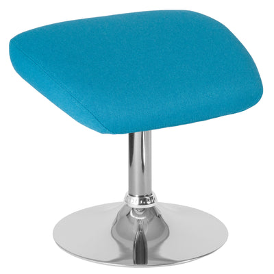 blue reception ottoman