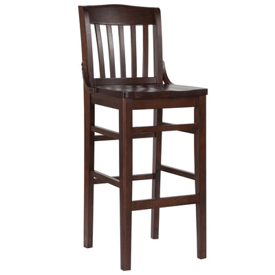 wood restaurant barstool