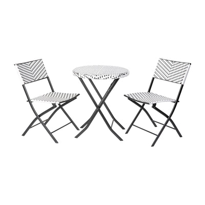 french bistro style folding table and chair set