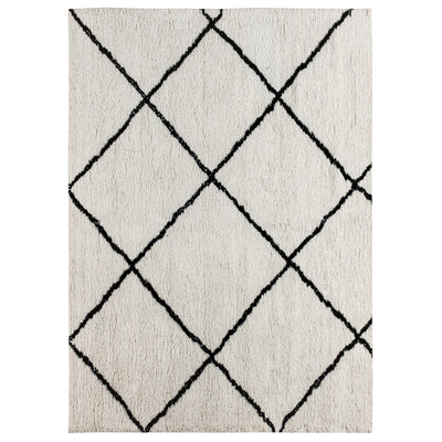 diamond pattern rectangular shag rug
