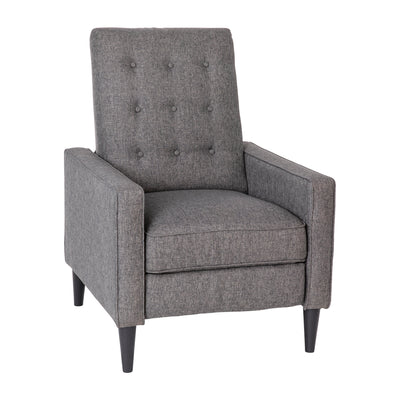 gray push back recliner