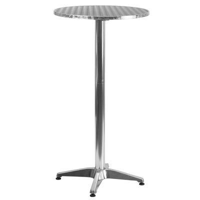 aluminum outdoor cocktail or pub table