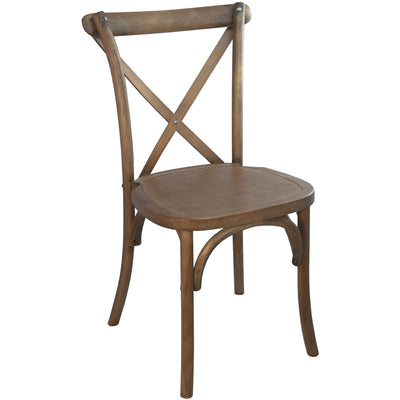 Wood crossback dining and event chair