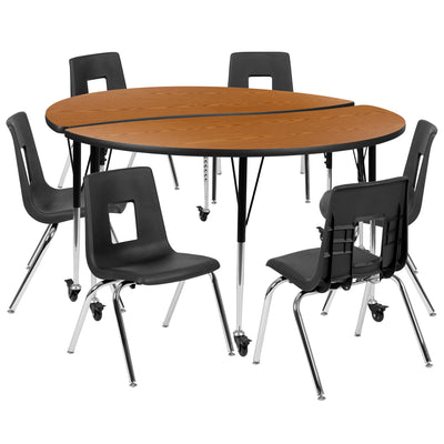 collaborative activity table with chairs