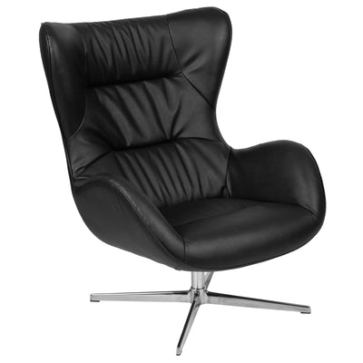 black wing chair