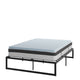 Queen |#| 14inch Queen Platform Bed Frame; 10inch Pocket Spring Mattress & 2inch Memory Foam Topper