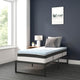 Twin |#| 14inch Twin Platform Bed Frame; 10inch Pocket Spring Mattress & 2inch Memory Foam Topper