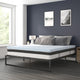 King |#| 14inch King Platform Bed Frame; 10inch Pocket Spring Mattress & 2inch Memory Foam Topper