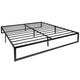 King |#| 14inch King Platform Bed Frame; 10inch Pocket Spring Mattress & 2inch Memory Foam Topper