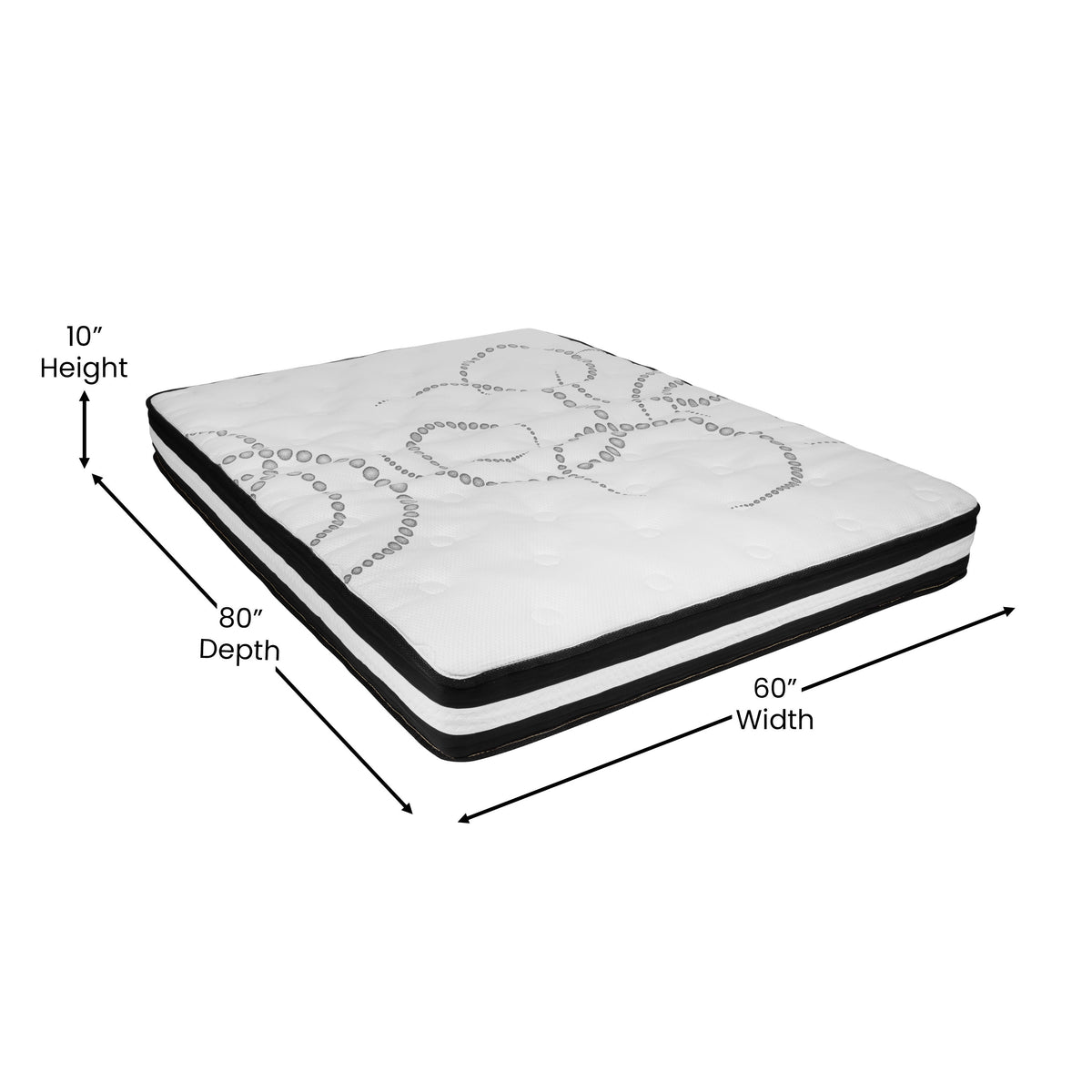 Queen |#| 14inch Queen Platform Bed Frame; 10inch Pocket Spring Mattress & 3inch Memory Foam Topper