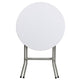 2-Foot Round Granite White Plastic Folding Table - Banquet / Event Folding Table