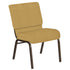 21''W Church Chair in Arches Fabric - Gold Vein Frame