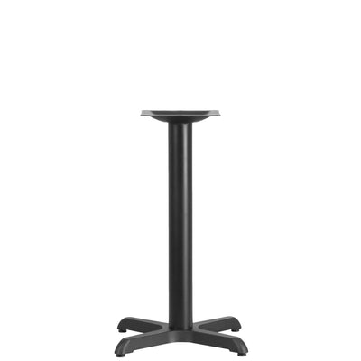 22'' x 22'' Restaurant Table X-Base with 3'' Dia. Table Height Column - View 1