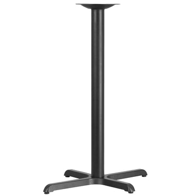 23.5'' x 29.5'' Restaurant Table X-Base with 3'' Dia. Bar Height Column - View 1