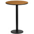 24'' Round Laminate Table Top with 18'' Round Bar Height Table Base