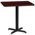 24'' x 30'' Rectangular Laminate Table Top with 22'' x 22'' Table Height Base