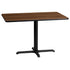 24'' x 42'' Rectangular Laminate Table Top with 23.5'' x 29.5'' Table Height Base