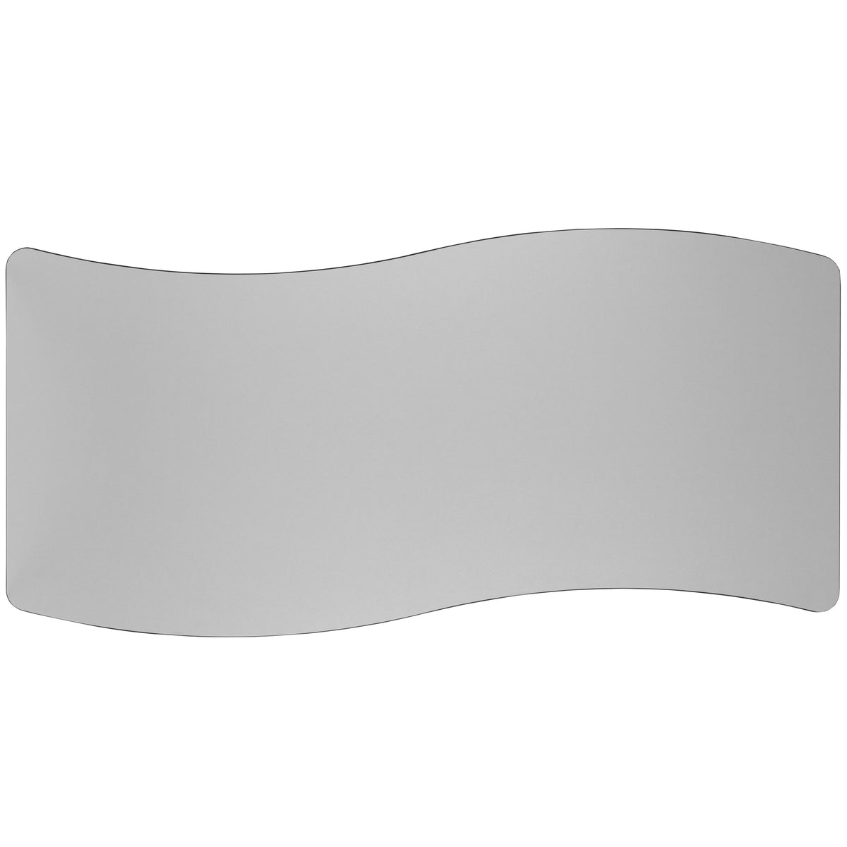 Grey |#| 26inchW x 60inchL Rectangular Wave Collaborative Grey Adjustable Height Activity Table