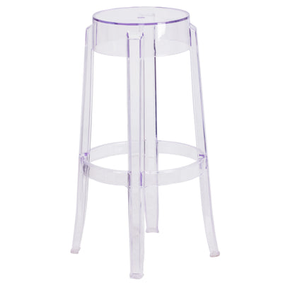 29.75'' High Transparent Barstool - View 1