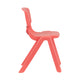 Red |#| 2 Pack Red Plastic Stackable School Chair with 13.25inchH Seat, K-2 School Chair