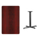 Mahogany |#| 30inch x 48inch Laminate Table Top with 23.5inch x 29.5inch Table Height Base