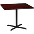 36'' Square Laminate Table Top with 30'' x 30'' Table Height Base