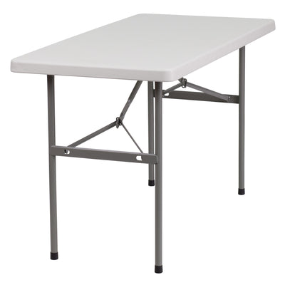 4-Foot Plastic Folding Table - View 1