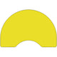 Yellow |#| 48inchW x 72inchL Kidney Yellow HP Laminate Activity Table - Height Adjustable Legs