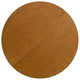 Oak |#| 48inch Round Oak Thermal Laminate Activity Table - Height Adjustable Short Legs