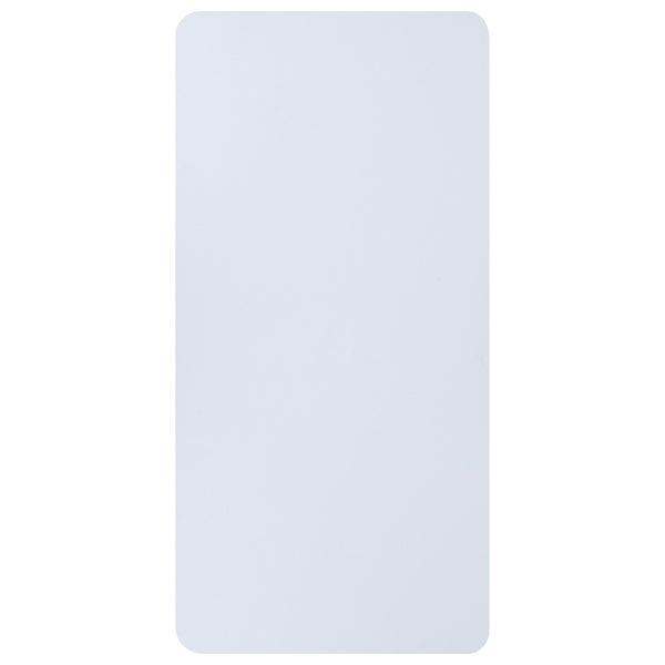 4.93-Foot Height Adjustable Granite White Plastic Folding Table - Activity Table