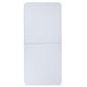 5-Foot Height Adjustable Bi-Fold Granite White Plastic Folding Table with Handle