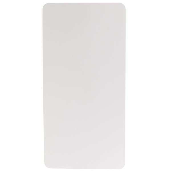 5-Foot Granite White Plastic Folding Table - Banquet / Event Folding Table