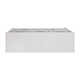 Gray Drawers/White Frame |#| 5 Drawer Storage Chest with Black Wood Top & Light Gray Fabric Pull Drawers