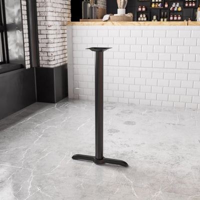 5'' x 22'' Restaurant Table T-Base with 3'' Dia. Bar Height Column