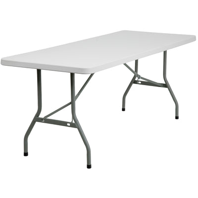 6-Foot Plastic Folding Table - View 1
