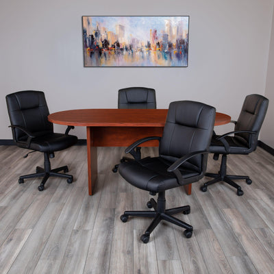 6 Foot (72 inch) Classic Oval Conference Table - Meeting Table