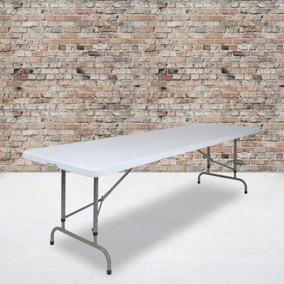 8-Foot Height Adjustable Plastic Folding Table - View 2
