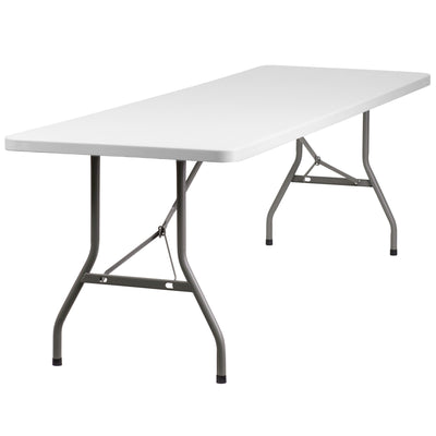 8-Foot Plastic Folding Table - View 1