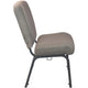 Tan Speckle Fabric/Black Frame |#| Tan Speckle Church Chair - 20 in. Wide