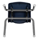 Navy |#| Navy Student Stack Chair 14inchH Seat - School Classroom Chair for K-2