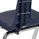 Navy |#| Navy Student Stack Chair 14inchH Seat - School Classroom Chair for K-2