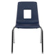 Navy |#| Navy Student Stack Chair 18inchH Seat - Classroom Chair for Middle-High-Adults