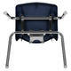 Navy |#| Navy Student Stack Chair 18inchH Seat - Classroom Chair for Middle-High-Adults