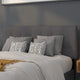 Dark Gray,Full |#| Quilted Tufted Upholstered Full Size Headboard in Dark Gray Fabric