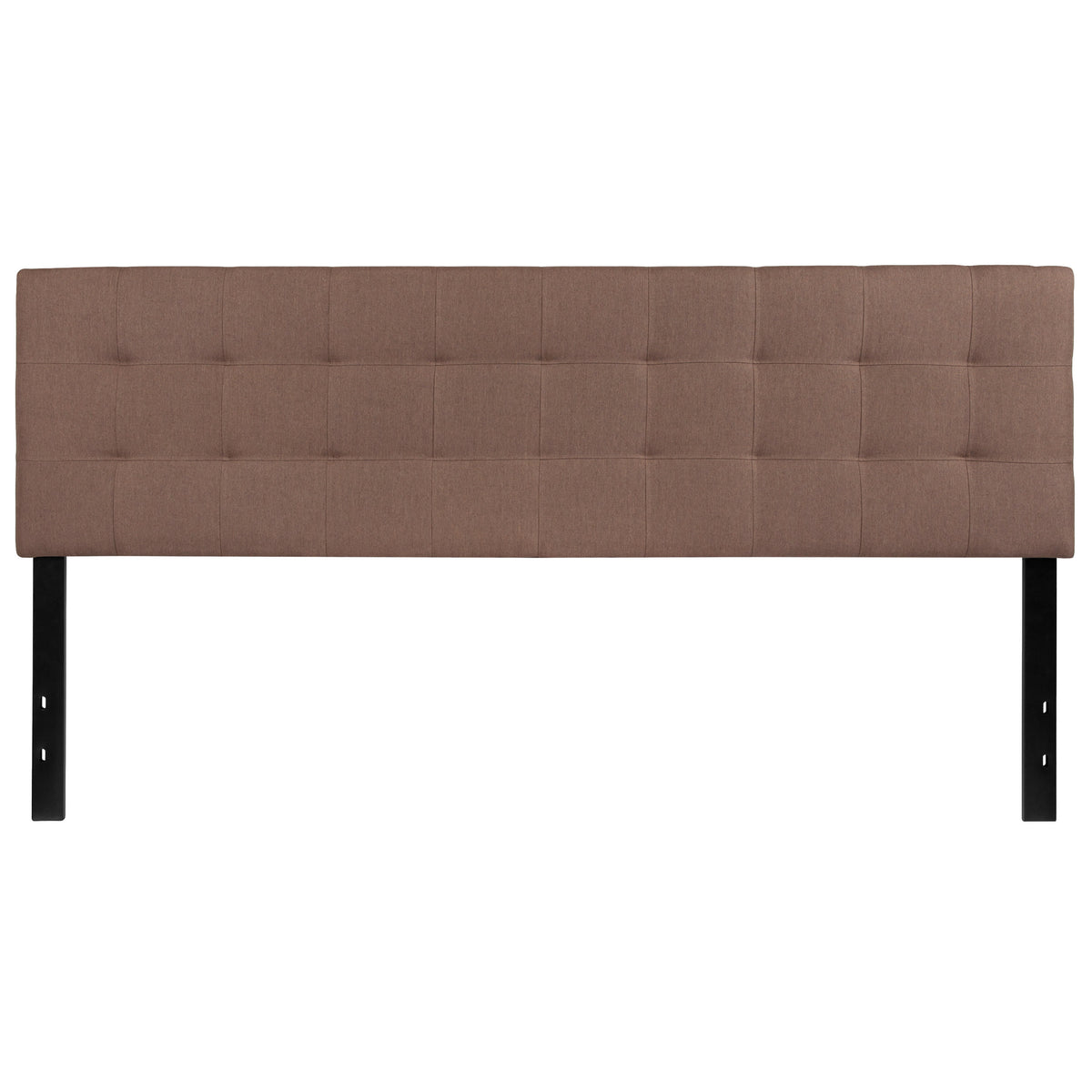 Camel,King |#| Quilted Tufted Upholstered King Size Headboard in Camel Fabric