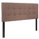 Camel,Full |#| Quilted Tufted Upholstered Full Size Headboard in Camel Fabric