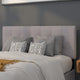 Light Gray,Full |#| Quilted Tufted Upholstered Full Size Headboard in Light Gray Fabric