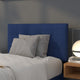 Navy,Twin |#| Quilted Tufted Upholstered Twin Size Headboard in Navy Fabric