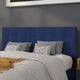 Navy,Queen |#| Quilted Tufted Upholstered Queen Size Headboard in Navy Fabric