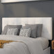 White,Full |#| Quilted Tufted Upholstered Full Size Headboard in White Fabric